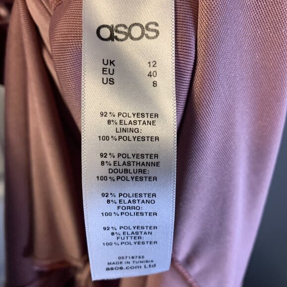 ASOS Women's Crushed Velvet Maxi Slip Dress Size 8 NEW Romantic Boho Fairycore - Picture 9 of 10